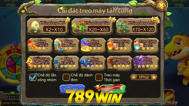 Các Loại Cá Khủng Long Và Tỷ Lệ Trả Thưởng Dino Hunter