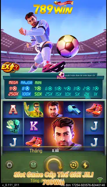 Giao Diện Game Nổ Hũ World Cup JILI 897789.com