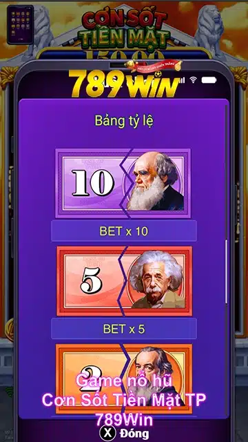 Bảng trả thưởng Cash Fever